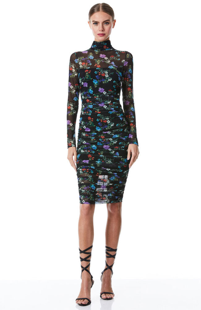 Delora TNeck LS Midi Dress
