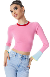 Westi Long Sleeve Rib Crew Sweater
