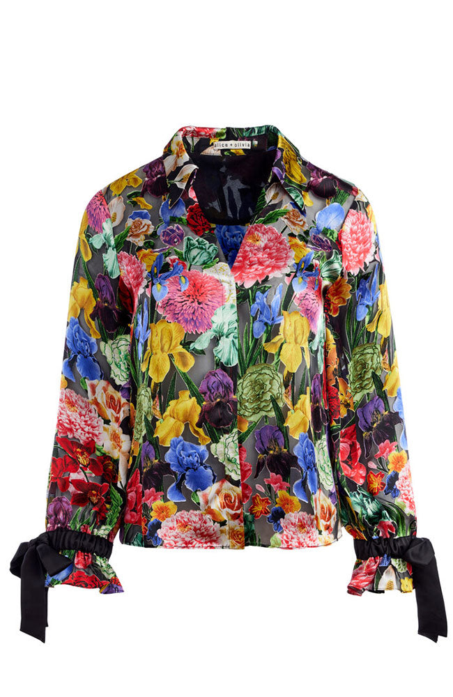 Randa Tied Blouson Sleeve Button Down