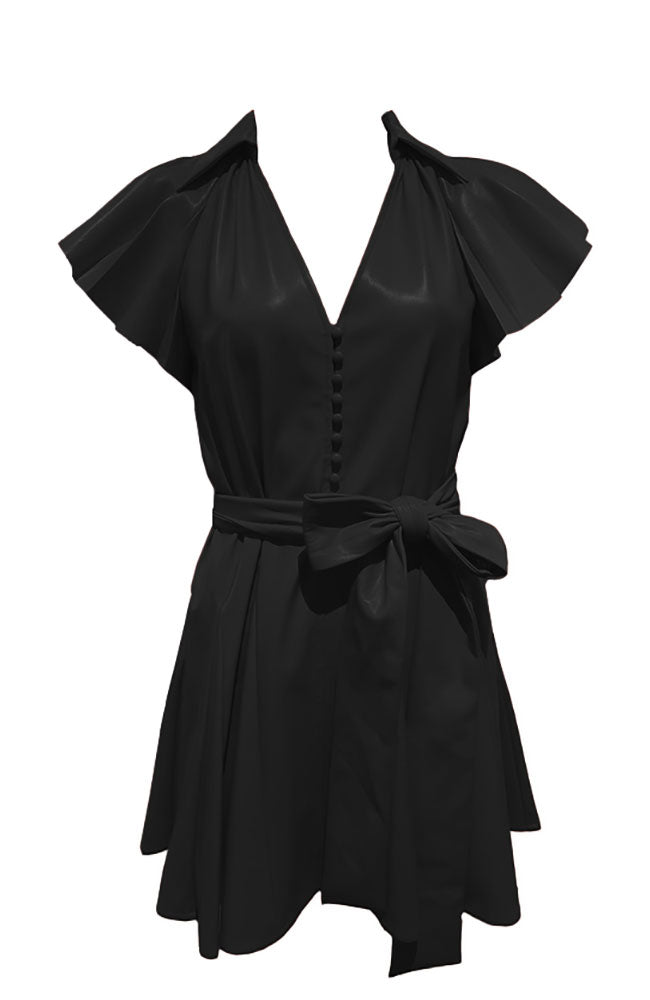 McKell Flutter Sleeve Mini Dress