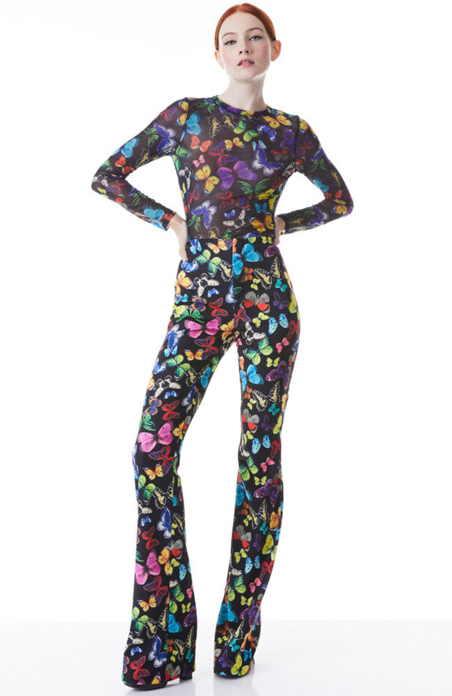 Teeny Flare Bootcut Pant in Butterfly High Black