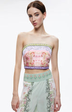 Ceresi Smocked Back Bandeau Top