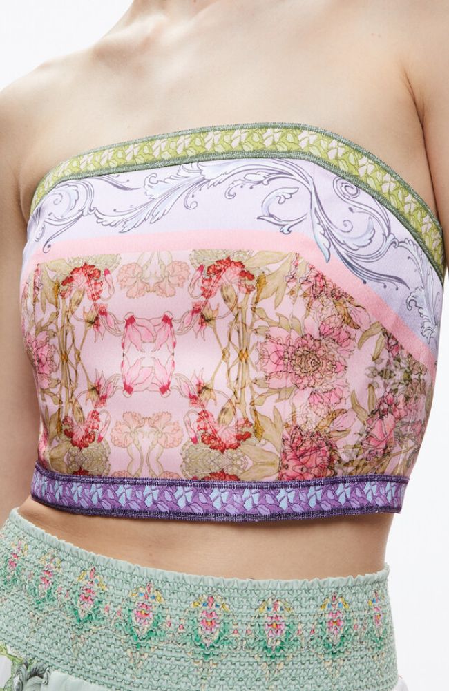 Ceresi Smocked Back Bandeau Top