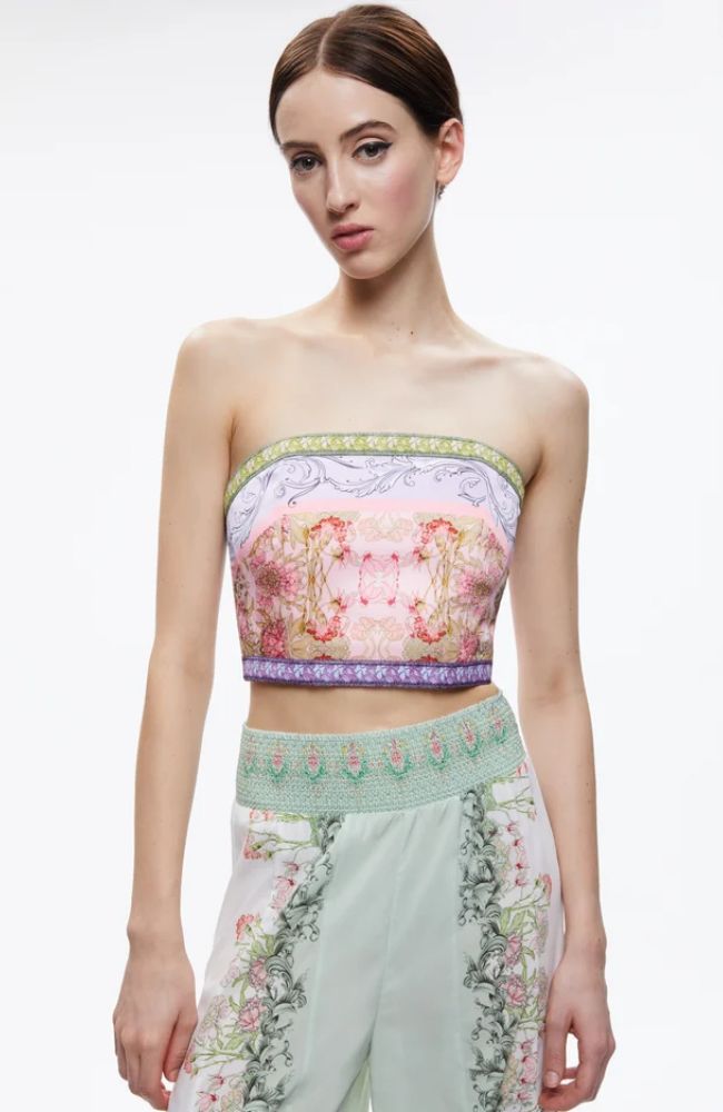 Ceresi Smocked Back Bandeau Top
