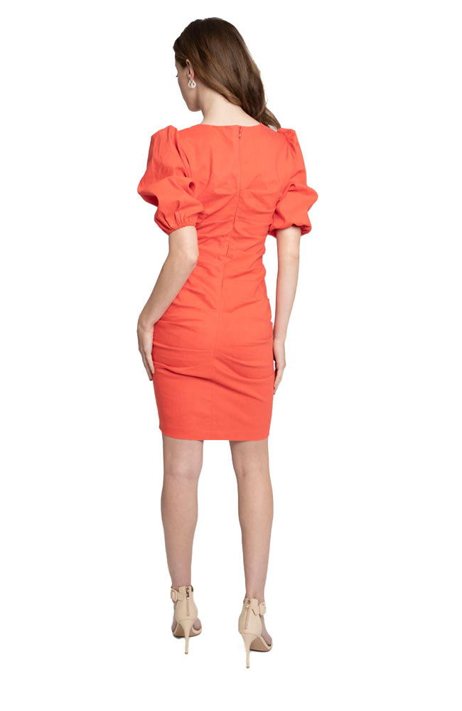 Linen Puff Sleeve Lauren Dress
