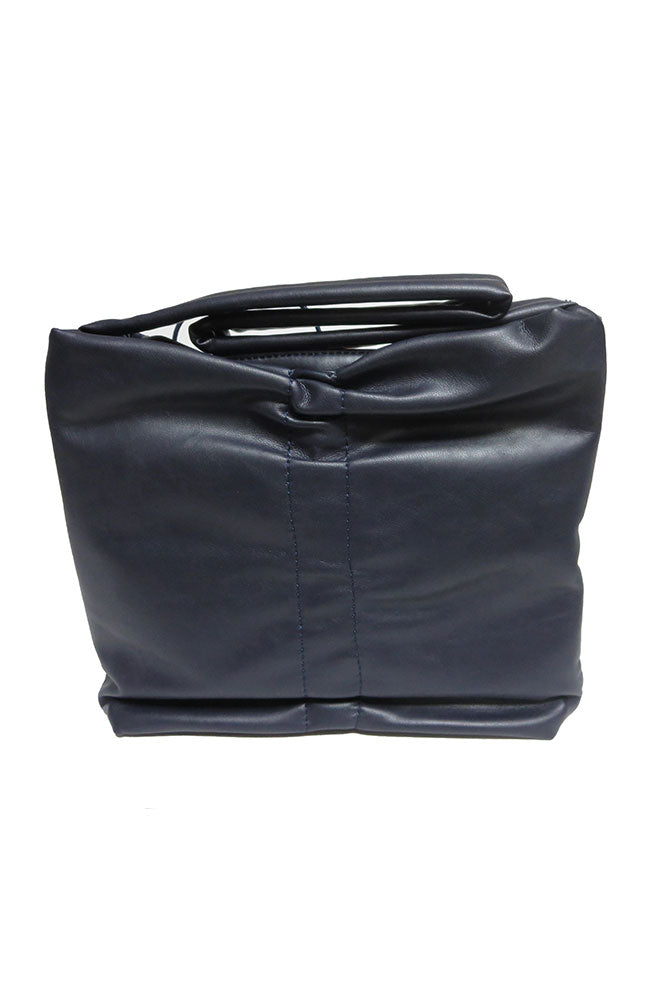 Soft Nappa Hobo Gathered Navy