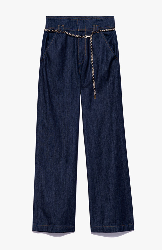 Cinched HR Wide Leg Jean