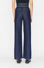 Cinched HR Wide Leg Jean