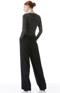 Dylan HW Wide Leg Pant in Black