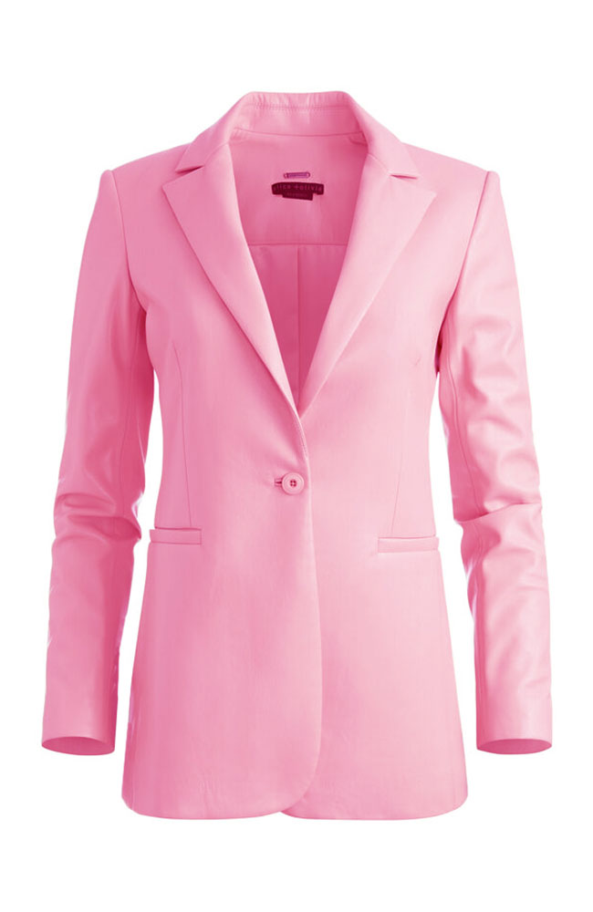 Breann Vegan Leather Blazer