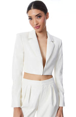 Abbott Cropped Vegan Blazer
