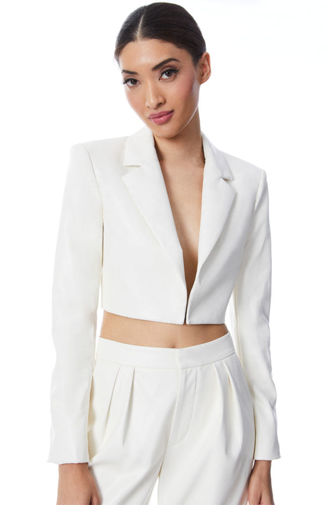 Abbott Cropped Vegan Blazer
