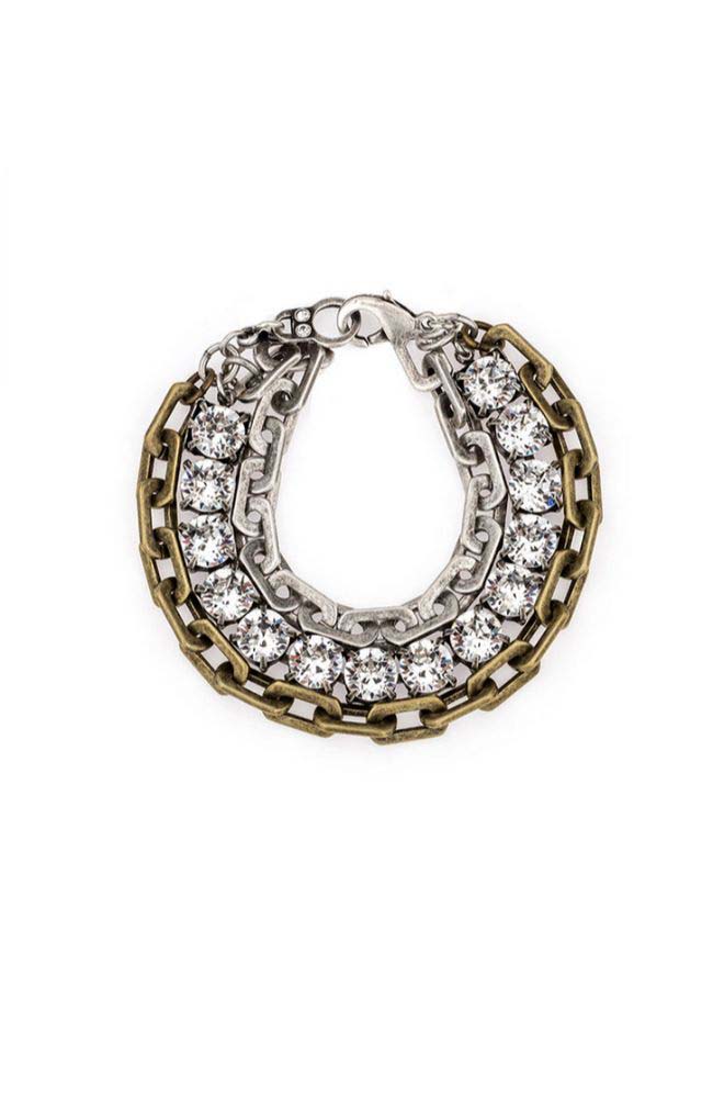 Triple Strnd Cupchain Bracelet with Toggle