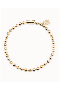 Snowflake Ball Chain Necklace Gold