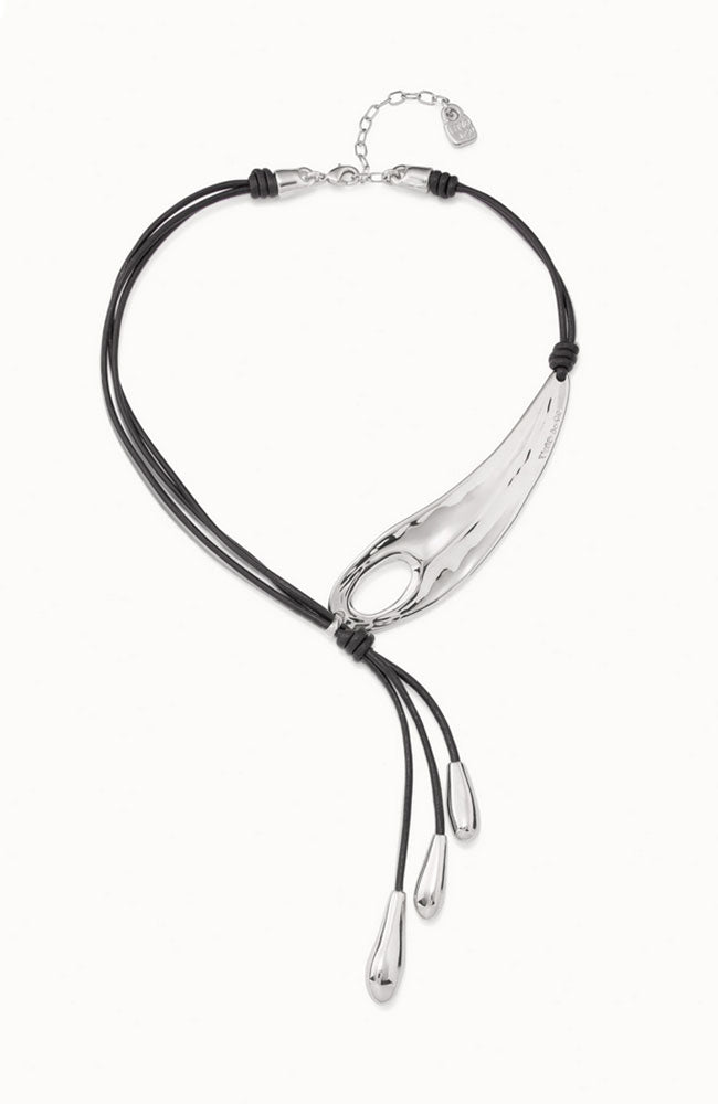 Big Leaf Necklace Silver