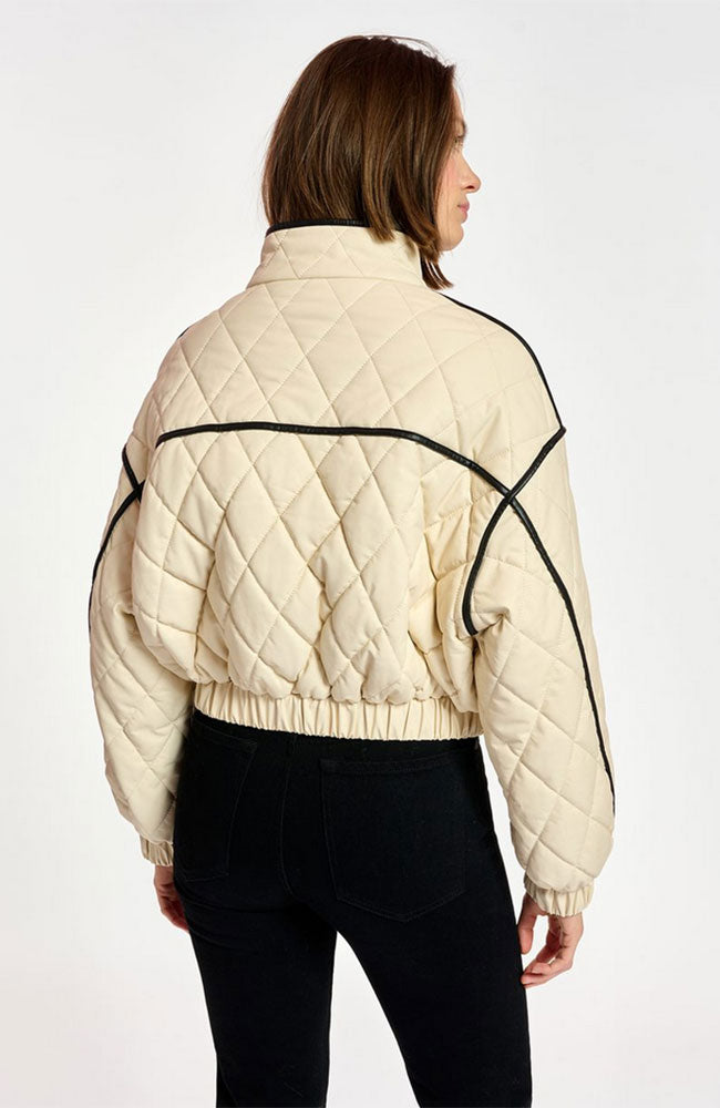 Cord Padded Cropped Bomber