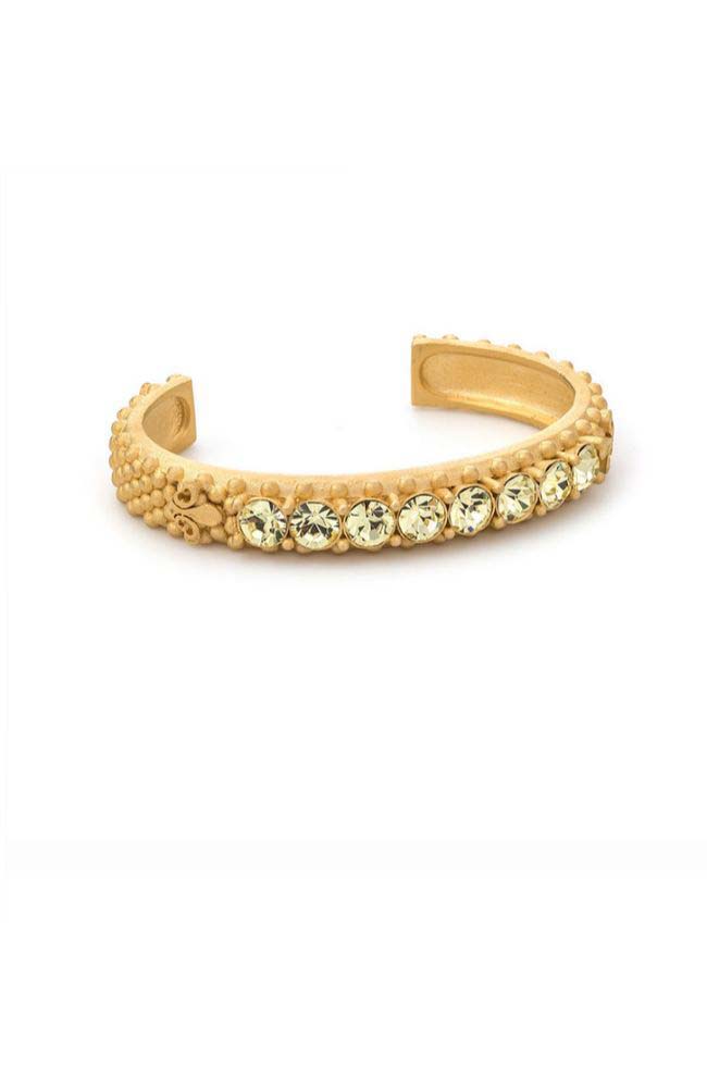 Jonquil Crystal Fleur De Lis Bangle