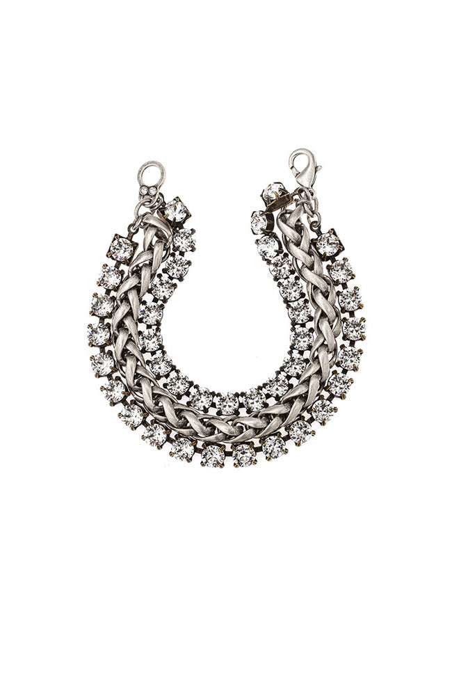 Crystal Cupchain Bracelet Toggle (Shown with Lobster Clasp)