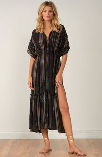 Black Melon Midi Dress