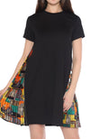 Dress with Side Pattern Pleats