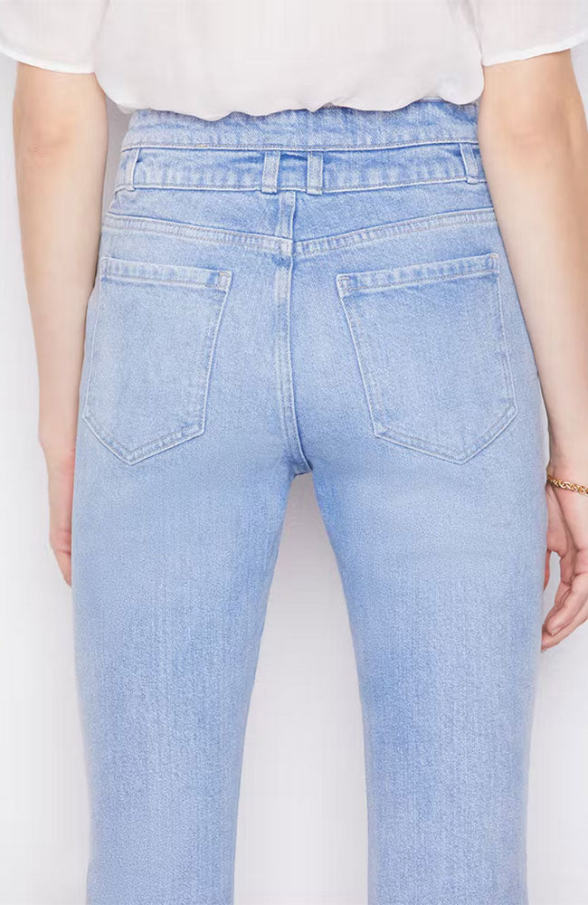 Double Button Pocket Flare Jean