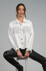 Fringe Trim Blouse