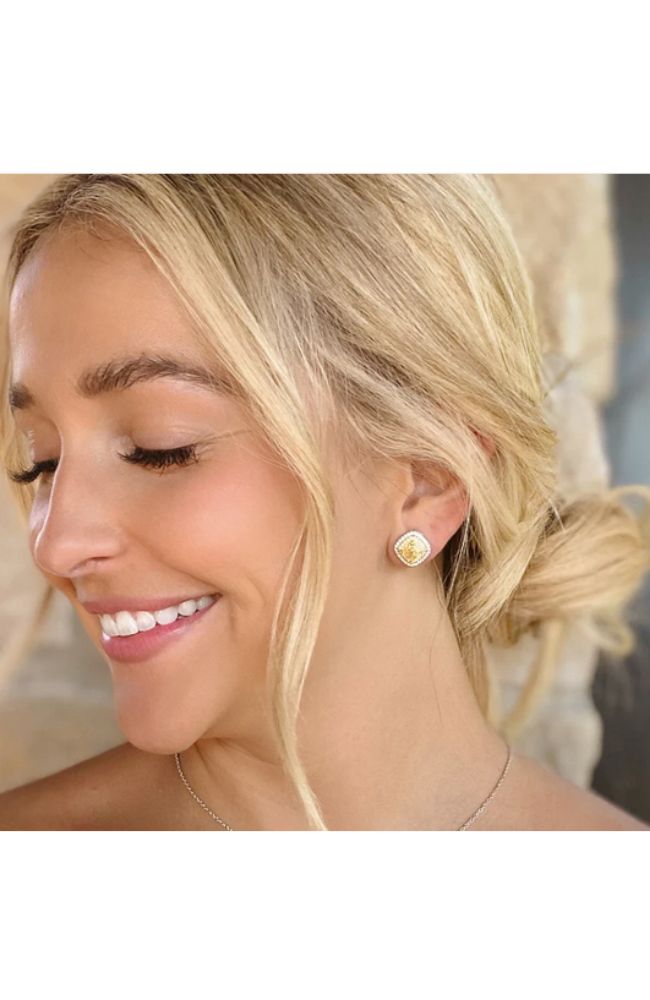 Diana 39 Earrings Canary Yellow