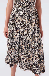 Nicola Dress in Marble Black