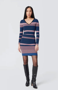 Klaus Dress in Multi Stripe