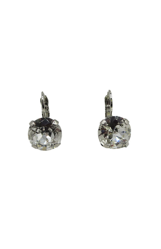 Clear Stone Leverback Earring