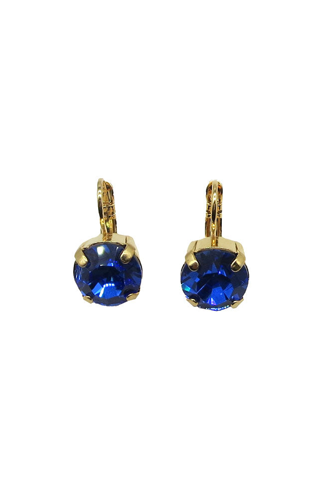 Blue Stone Leverback Earring