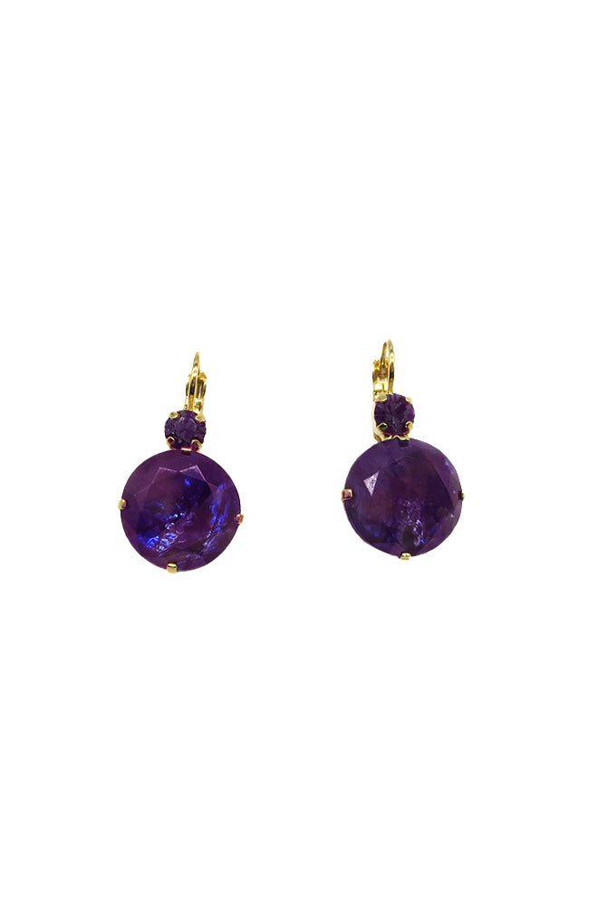 Amythest Stone Earring