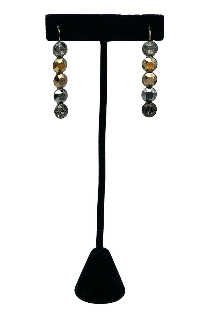 Mint Painted Swarovski Crystal Earring