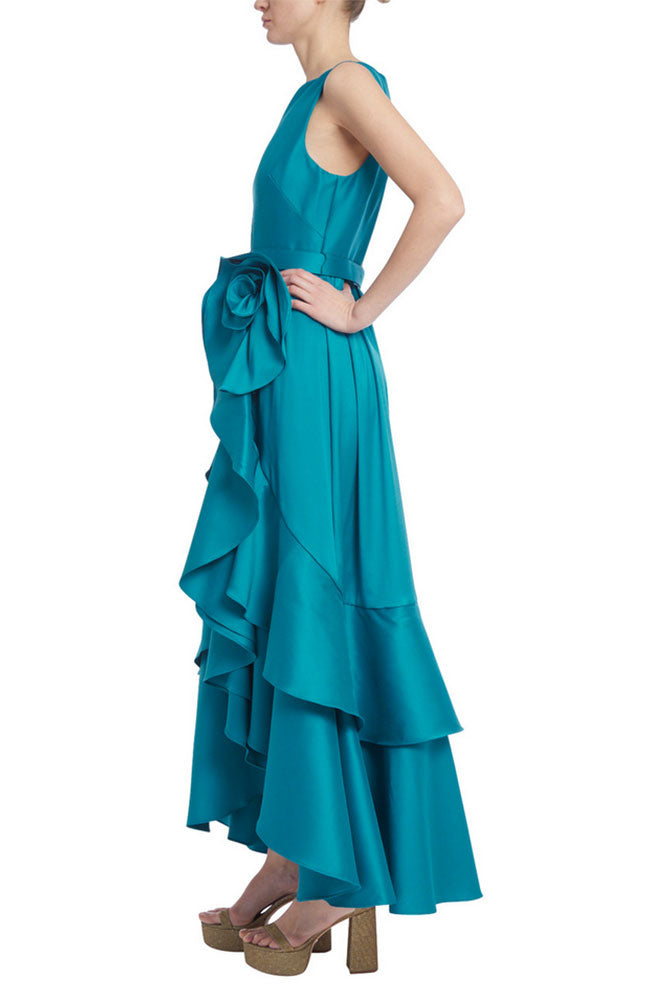 Rosette Ruffle Gown