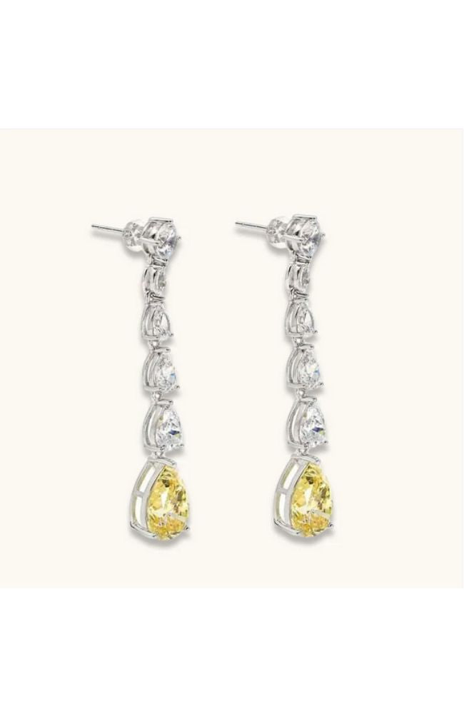 Elizabeth 24 Canary Yellow Earring