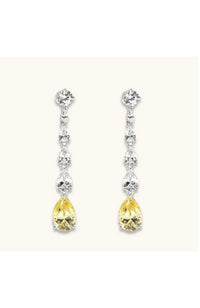 Elizabeth 24 Canary Yellow Earring