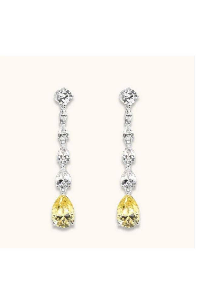 Elizabeth 24 Canary Yellow Earring