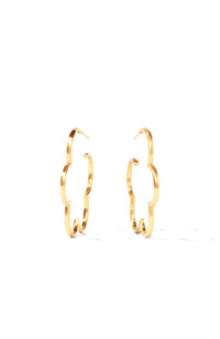 Gardenia Gold Medium Hoop 1.75"