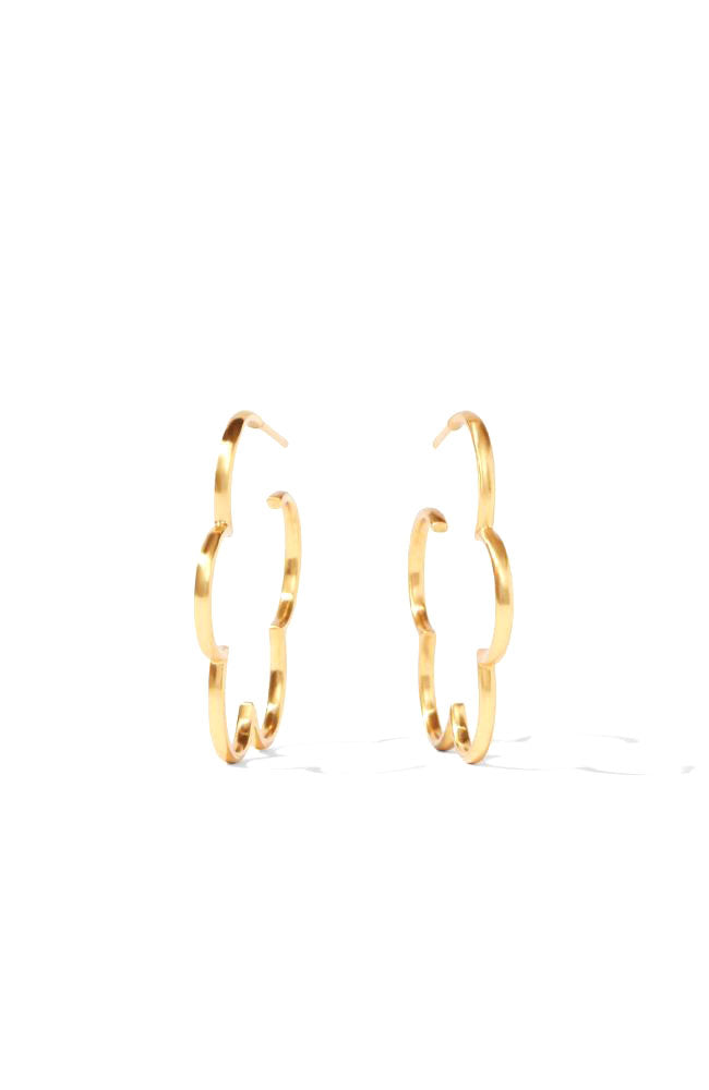 Gardenia Gold Medium Hoop 1.75"