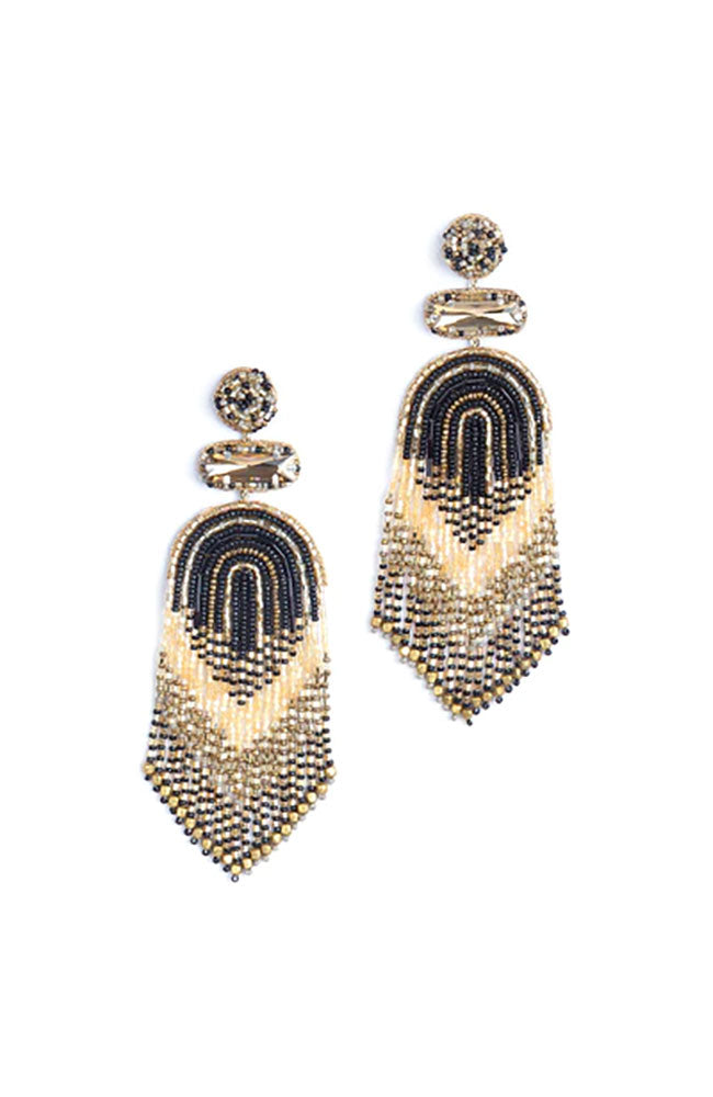Ishani Earrings Black Multi