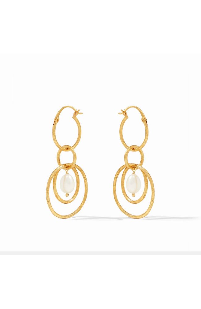 Simone Link Pearl Earring