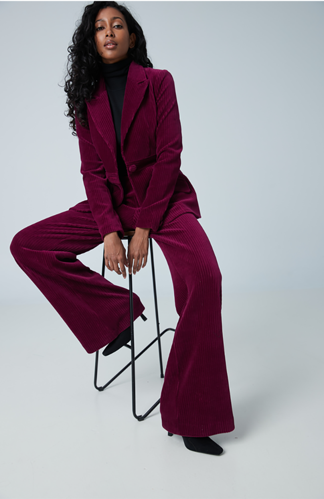 Jacket with Belt Insert at Waist