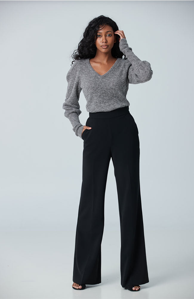 Wide Leg Pant in Black