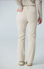 Crop Pant with Faux Leather Insert