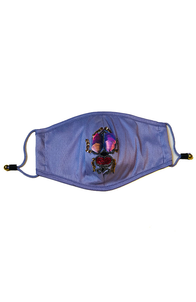 Face Covering Purple Beetle