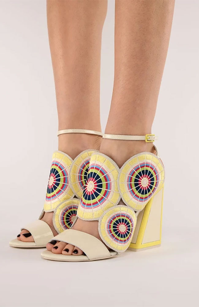 Frida Patent Nappa Suede Sandal