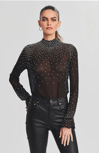 Joyce Top in Black Silver