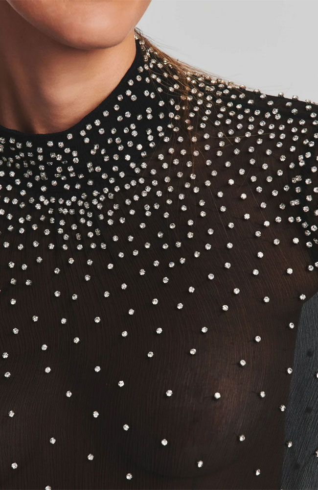 Joyce Top in Black Silver