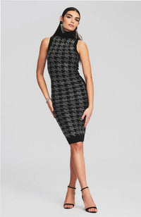 Chrystie Dress in Black Silver