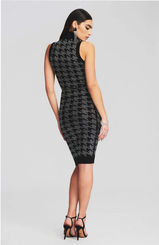 Chrystie Dress in Black Silver